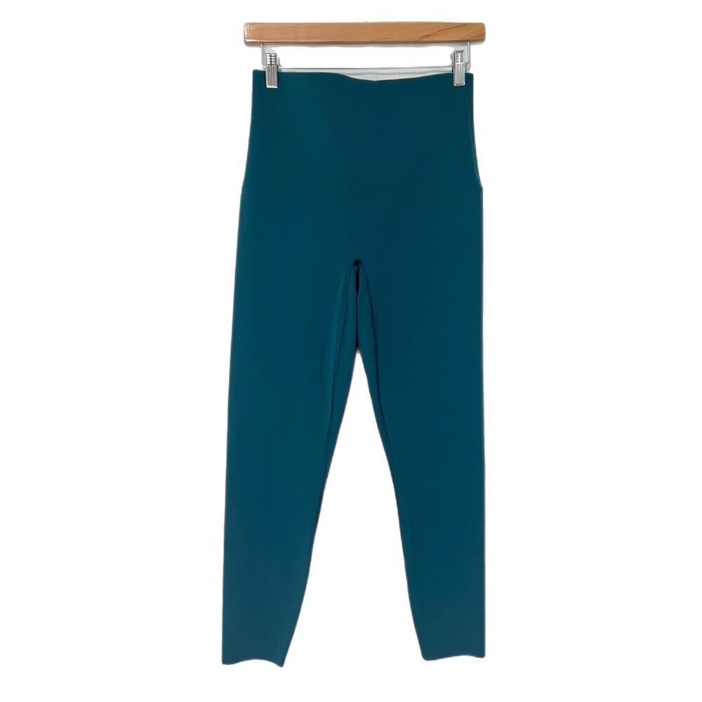 SPANXshape™ CoreLuxe 7/8 Leggings Mid-Tummy Compression Large Emerald Bay NEW